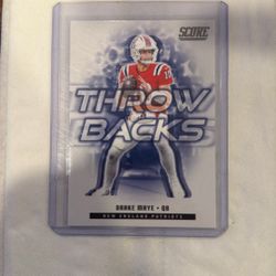 Drake Maye Throw Backs