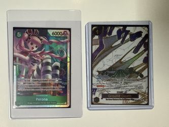One piece Rare cards! Ground Defense and Perona