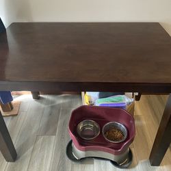 Table without chairs