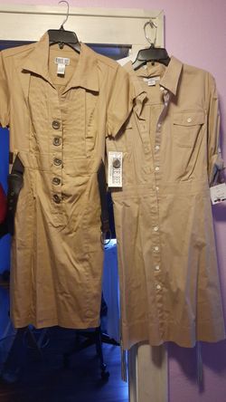 Ladies tan dresses size 16petite