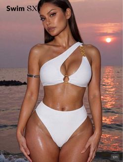 Women white bikini
