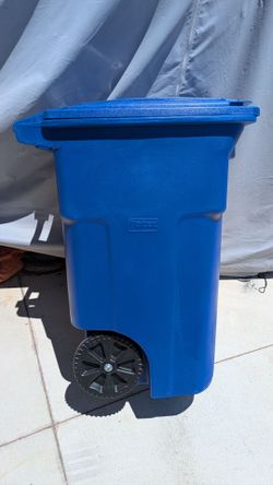96 Gallon Fully Blue Recycling Trash Can/Garbage Can