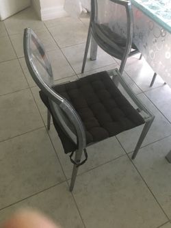 Set of 4 Callegaris plexiglas chairs