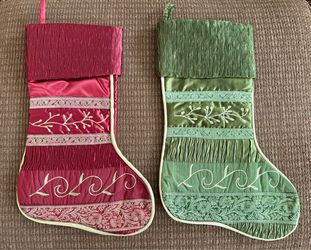 Two New Yule Christmas Stockings