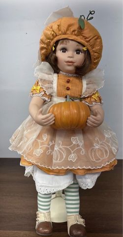 Pumpkin Pie porcelain doll