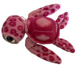 Adorable Pink Plushie Stuffed Turtle 