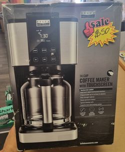 Bella Pro Series - 14-Cup Touchscreen Coffee Maker - Stainless Steel