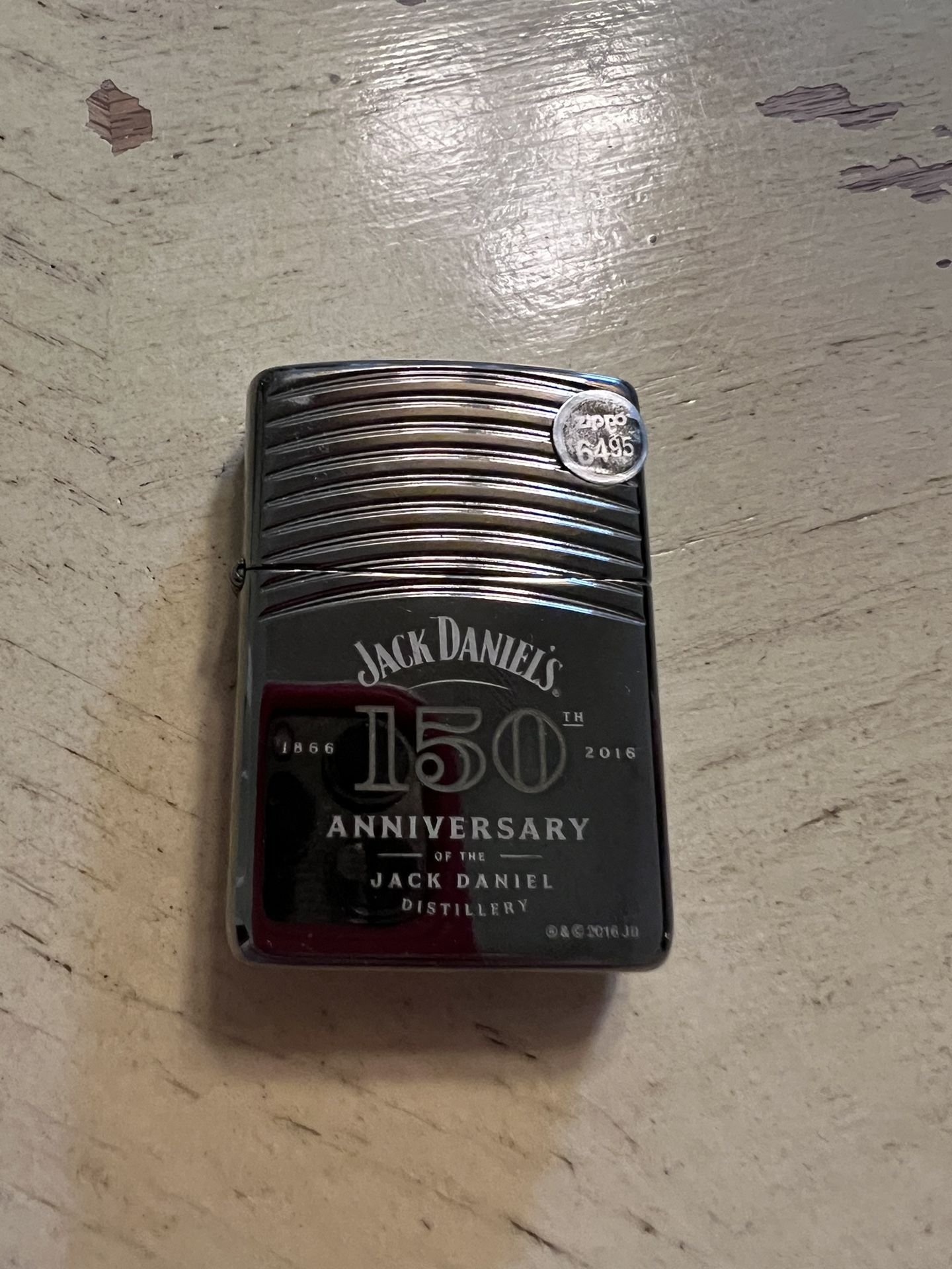 Zippo Lighter Jack Daniels 150 Anniversary High Polished Chrome 2016 Design