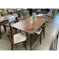 Mid Century Modern 5 Piece Dining Table Set 
