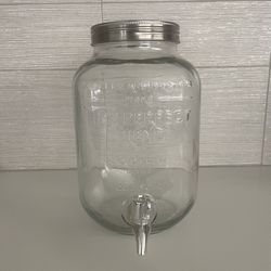 Glass Cold Beverage Dispenser | 1 Gallon (3.78 L) Capacity 
