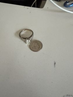 Princess Cut Diamond Engagement Ring – 14K White Gold – 1.7ct TW