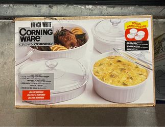 CorningWare French White 8-Piece Casserole Set