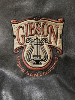 Collectible Gibson Musical Instruments, Bluegrass, Showcase, Nashville, Vintage leather Jacket