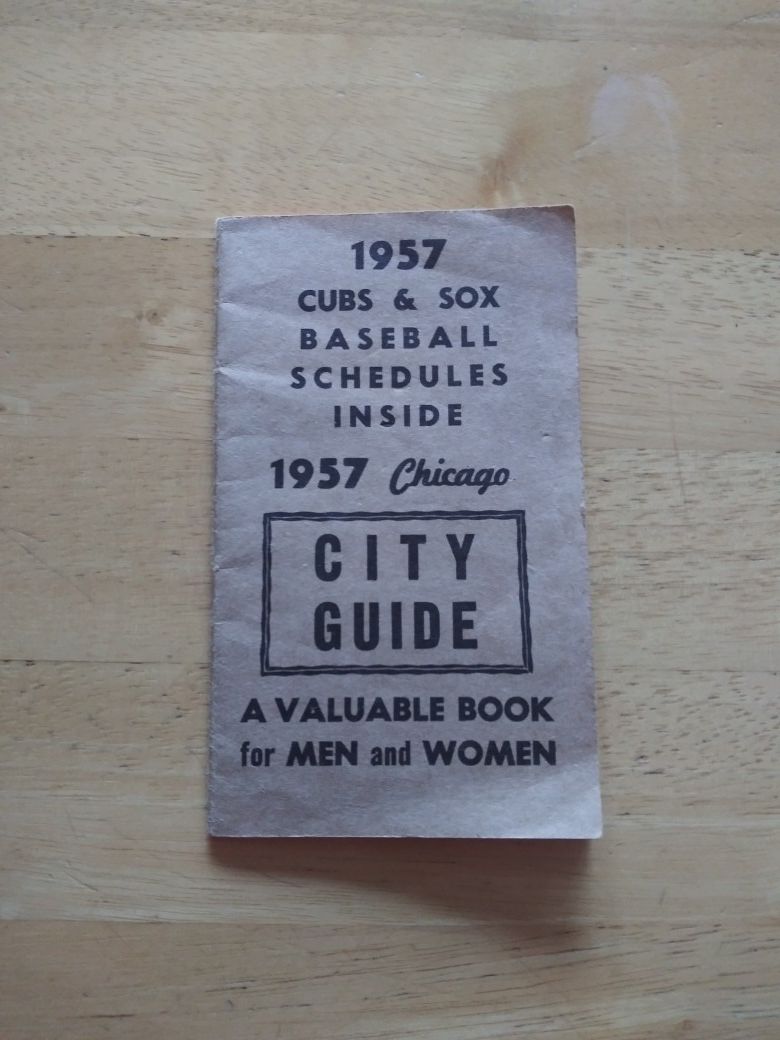 1957 Chicago street guide book
