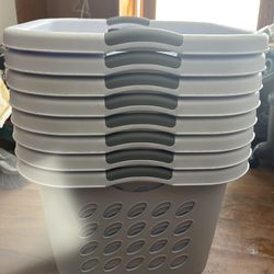 8 Square Sterelite Laundry Bins