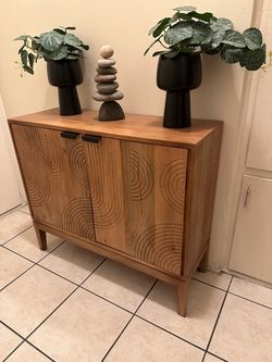 Wooden cabinet with storage