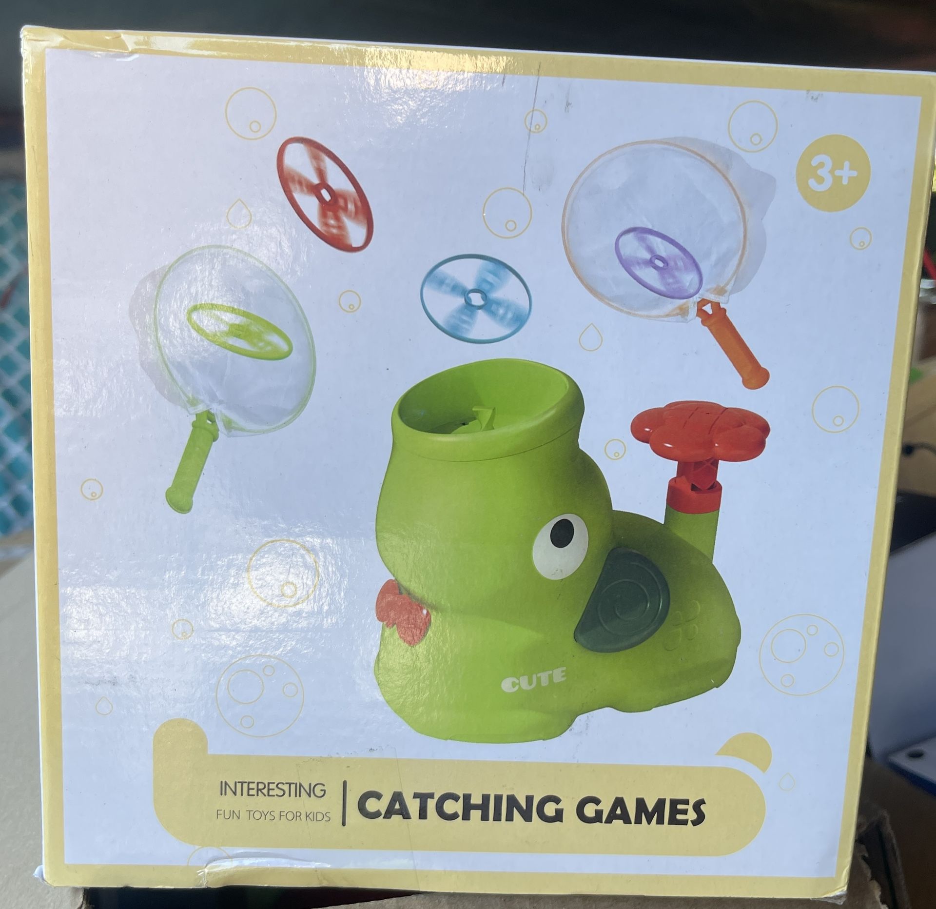 Outdoor Stamp Flying Disk Launcher/catching Game