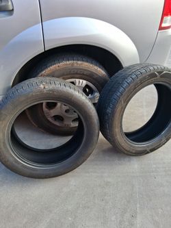 2 used tires 215 55 17