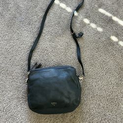Fossil Crossbody- Deep Green Color With Gold Accents