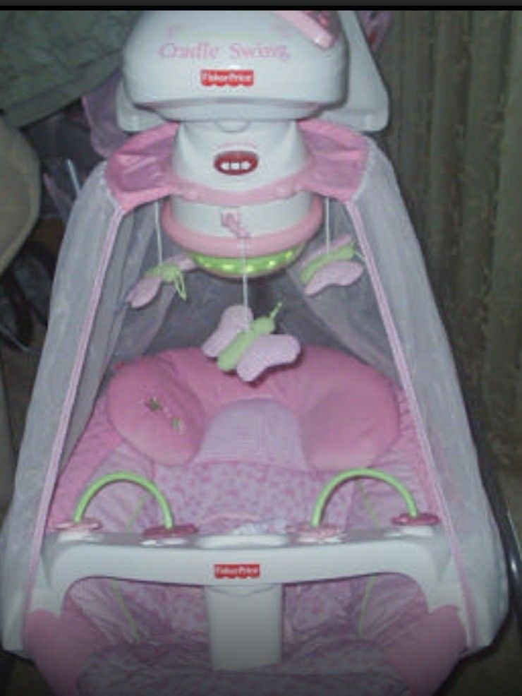 Fisher Price Cradle And Swing - Pink