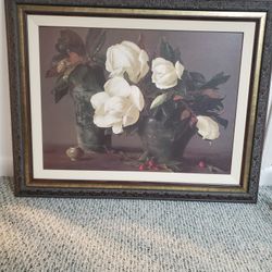 Beautiful Floral Framed Picture