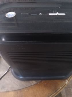 Black Air Purifier with 3-Speed Fan