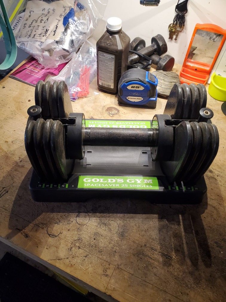 Golds Gym Spacesavers Dumb Bells