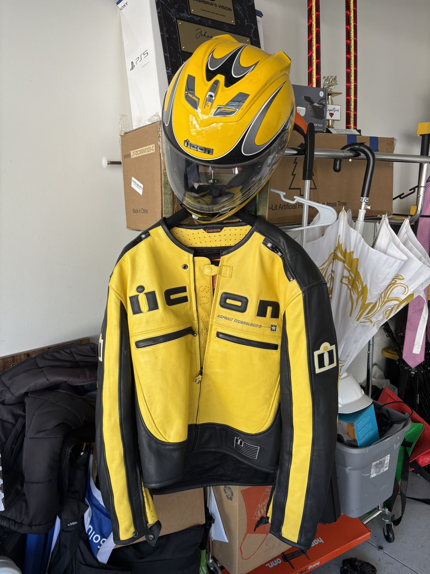 ICON LEATHER JACKET ASPHALT TECHNOLOGY 