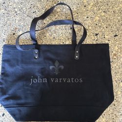 John Varvatos Canvas Tote Bag - Black