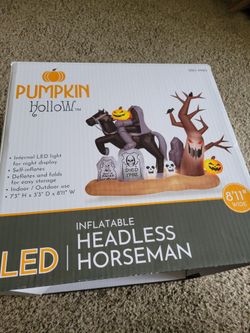Giant Headless Horseman Halloween Yard Display