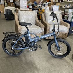 Concord 20" Urbanfold Electric Folding Bike, 36V, Class 2, Blue, Fits Riders 4'11" - 6'2", Adult, Un