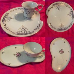 Tea cup with sandwich plate