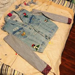 Open shoulders women’s jacket long sleeves #vintage #spikes
