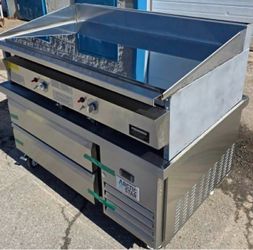 48” Keating Miraclean chrome top commercial restaurant food truck equipment