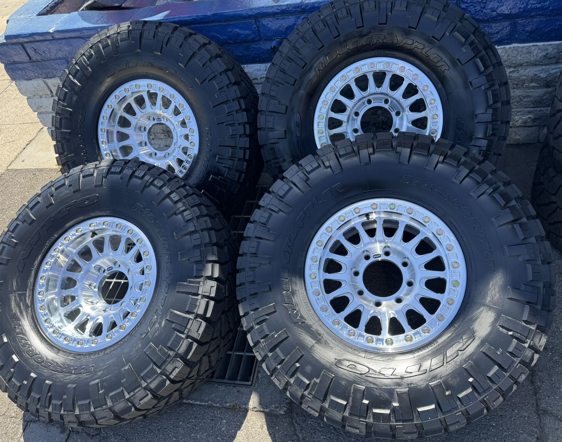 Kmc Impact 445 17x9 8x170 -12 Offset With Nitto Ridge Grappler 37x13.50R17 Tires 🔥🔥🔥🔥