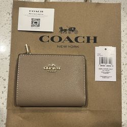 Brand New Coach Taupe Wallet