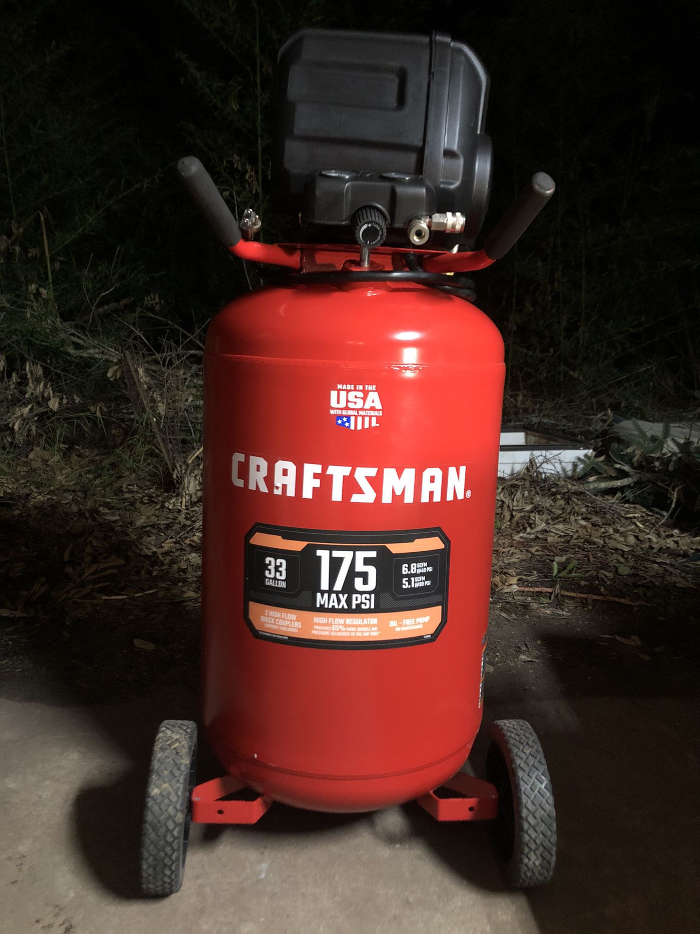 Craftsman air compressor, 30 gallon electric