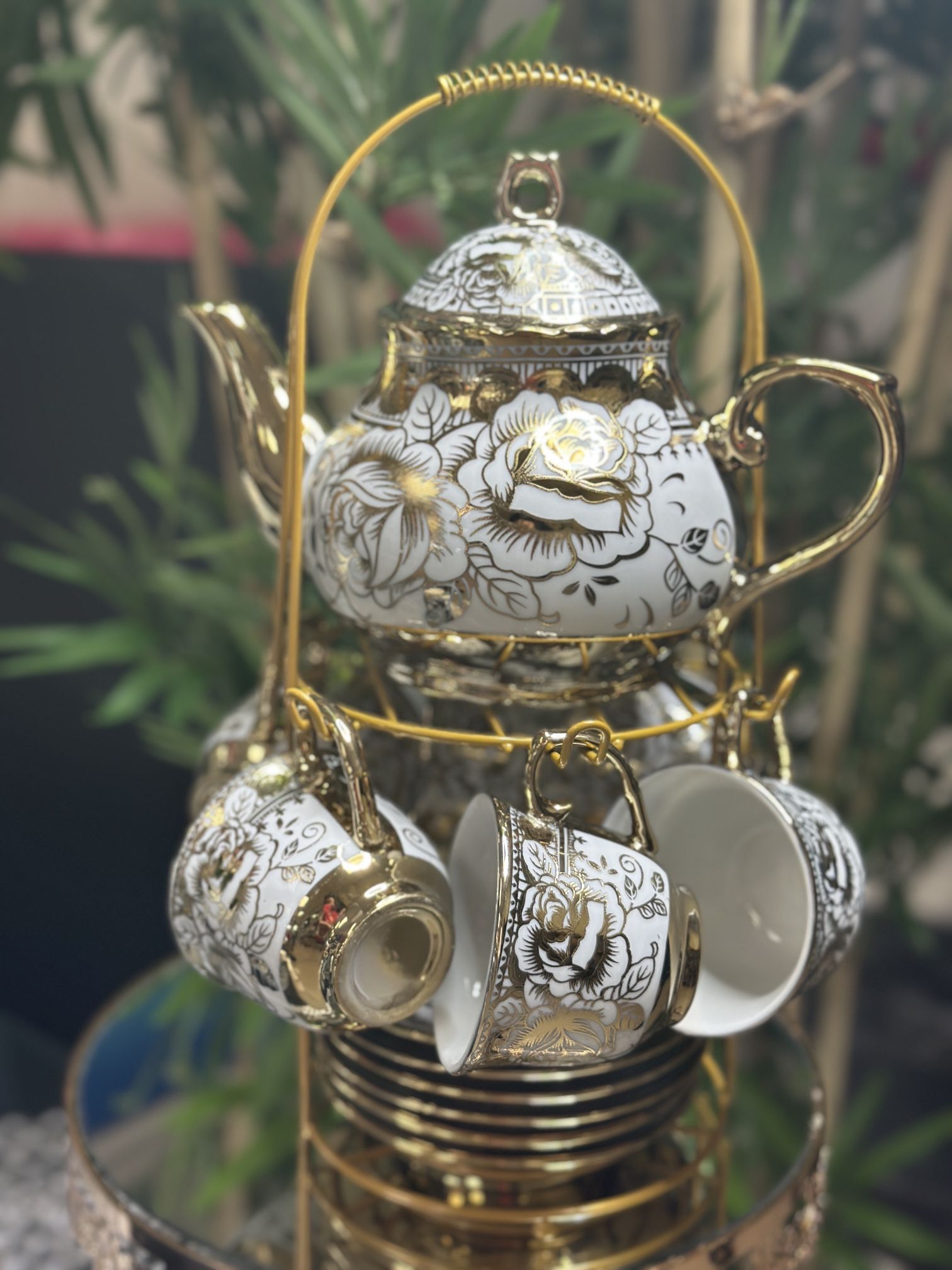 Set De Tazas New Gold
