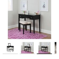 New Vanity with Mirror Set By Linon -  JUST $125