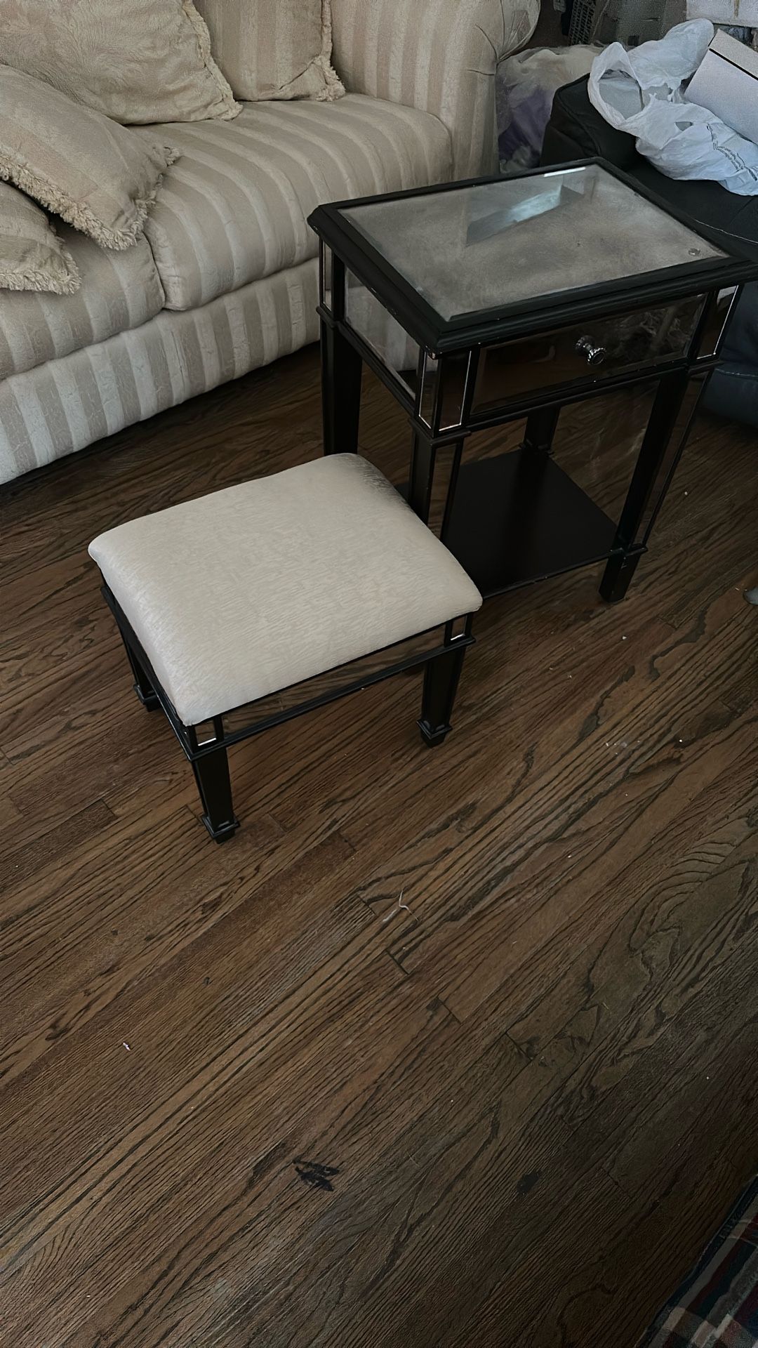 Side Table With The Stool