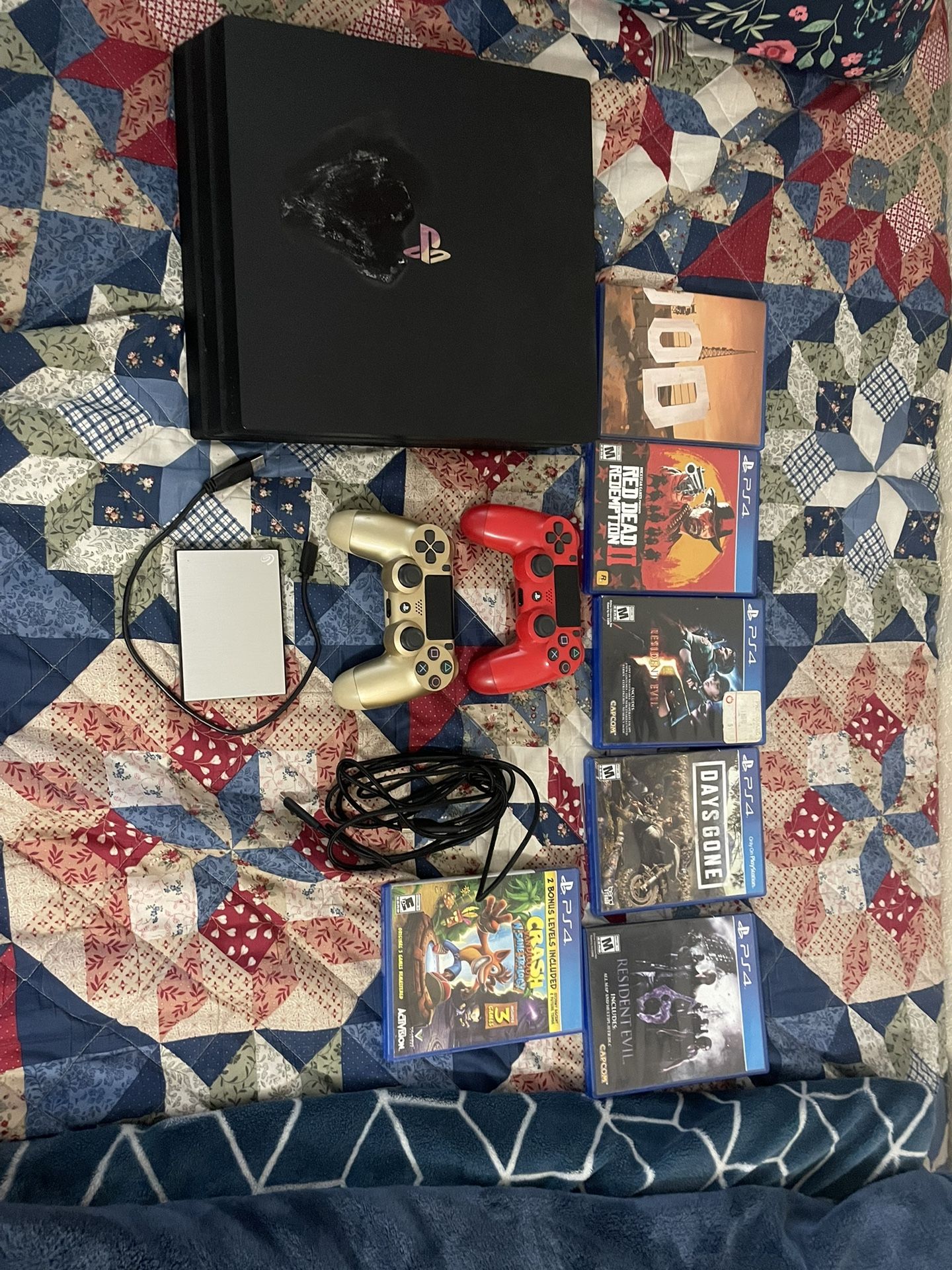 PS4 Pro ( Comes With Alot Of Stuff)