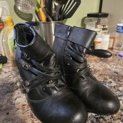 Black Leather Boots 