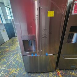 Ge 36 Inch Refrigerator French Door 27.7 Cu Ft  Stainless Steel  GFE28GYNFS