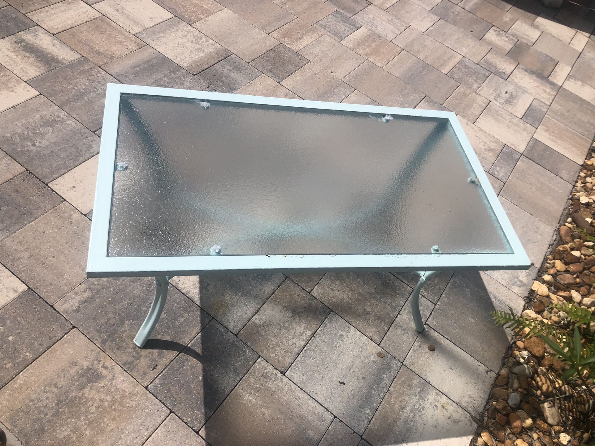 Glass Top Patio Table for Sale in Ocean Brz Pk, FL OfferUp