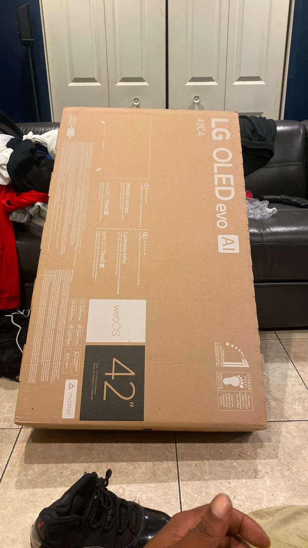 Brand New Tv Unboxed an It’s The Newest Model The C4 With Ai