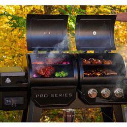 PRO SERIES 1100 WOOD PELLET & GAS COMBO GRILL