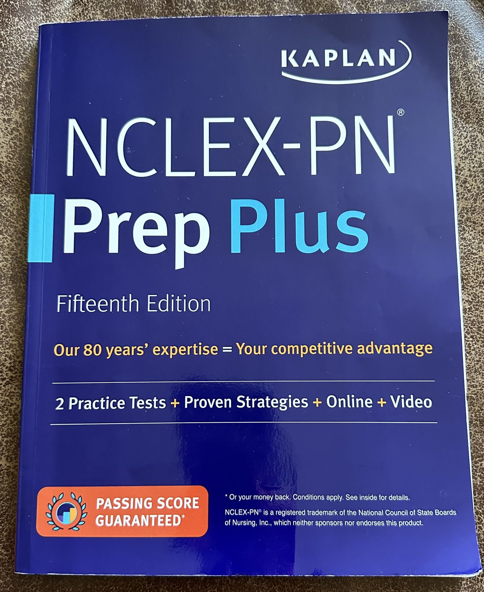 Kaplan PN Prep Plus, 15th edition, NCLEX Study Guide Book 