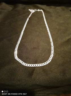 925 Italy Silver Cuban Curb Link Chain (#249)