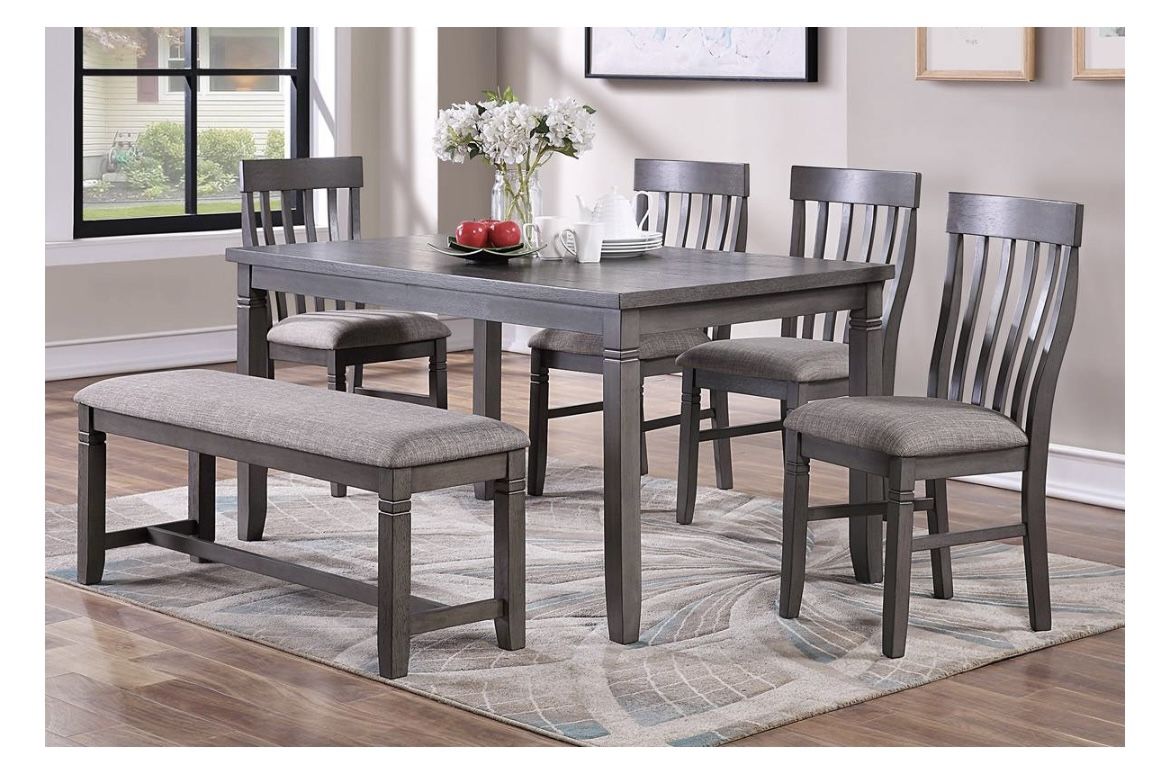 Gray Dining Table Set (Free Delivery)