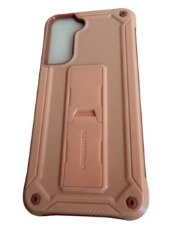 URBANITE Samsung Galaxy S21 FE Case Pink with Kickstand Rugged Shockproof Cover